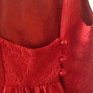 Perfect orange anthropologie dress amazing details